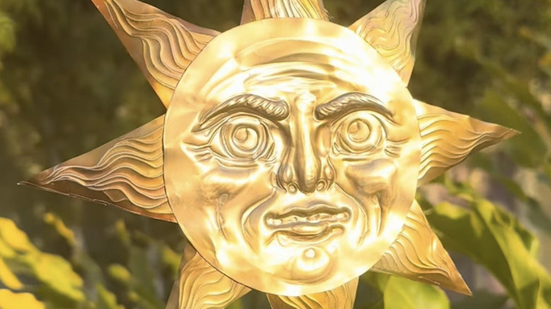 An old soda can turned into a stylish sun ornament