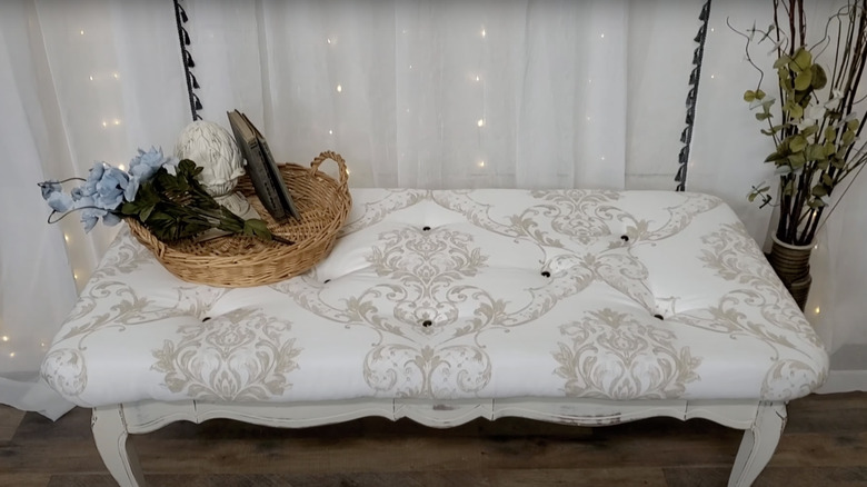DIY upholstered bench