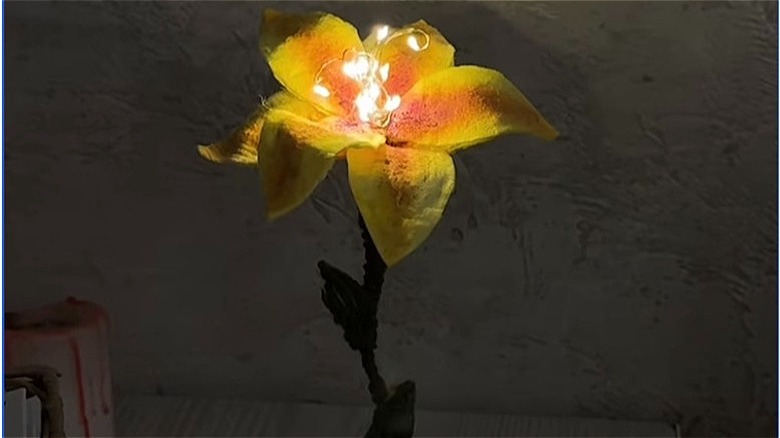 A DIY version of the flower from Tangled