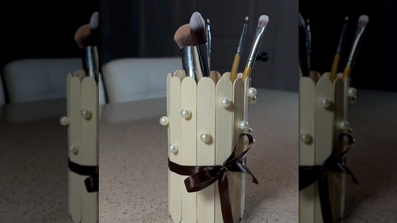 Pringles can pencil organizer