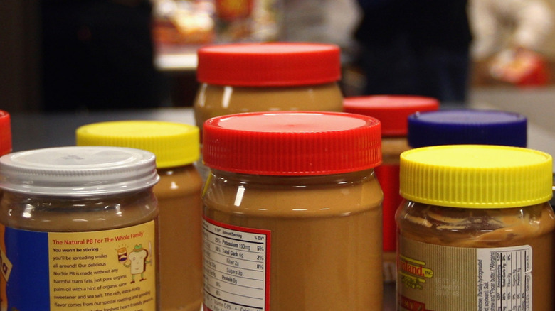 Peanut butter jar lids