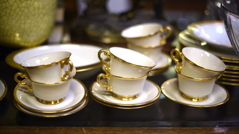 Porcelain tea set