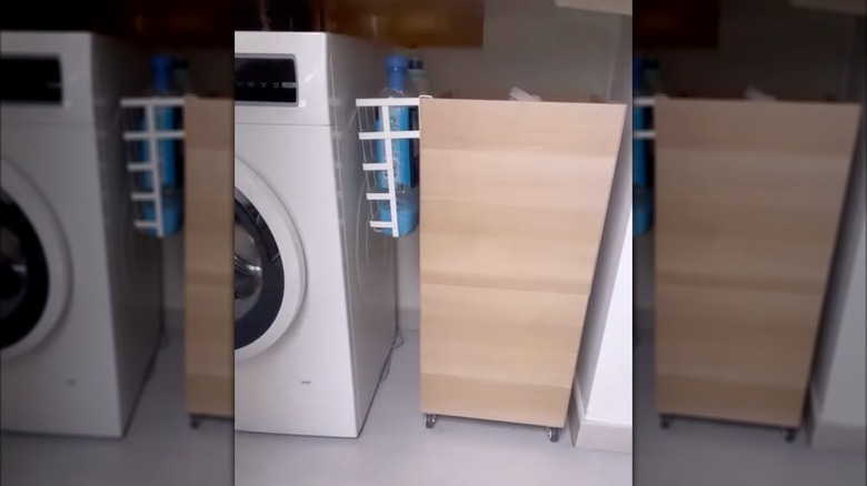 IKEA laundry room organizer DIY