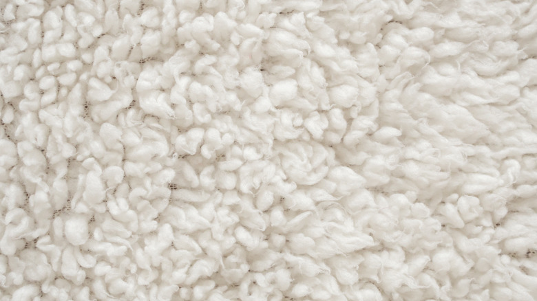 cream fleece fabric
