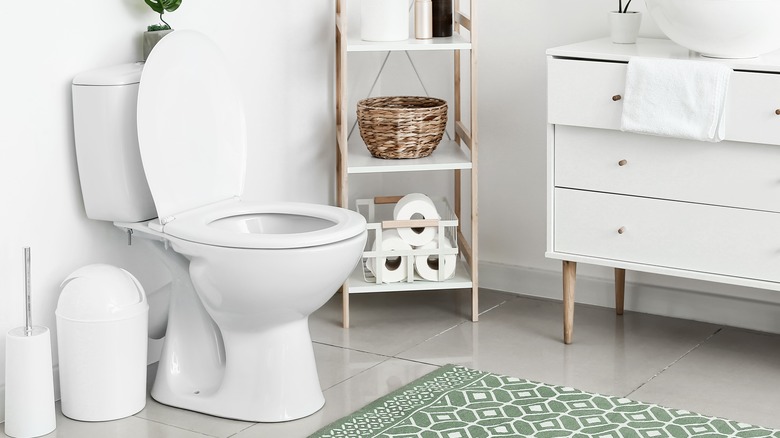 Round toilet bowl