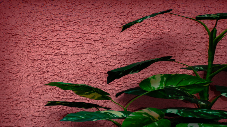 Orange peel wall
