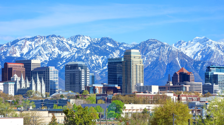 View of Salt Lake City, Utah