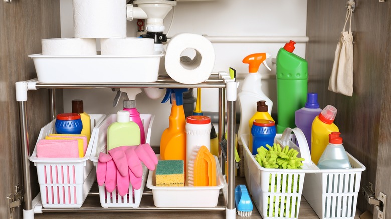 under sink storage