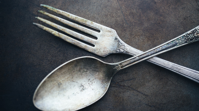 old fork and spoon