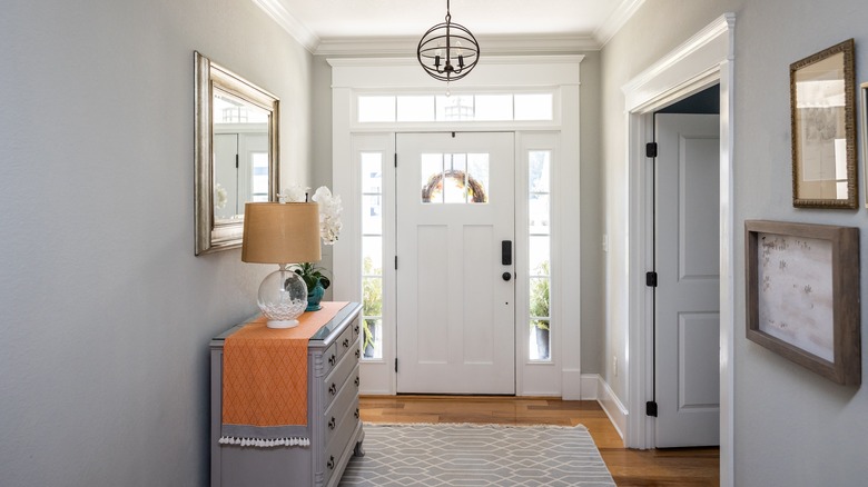 Bright and airy foyer