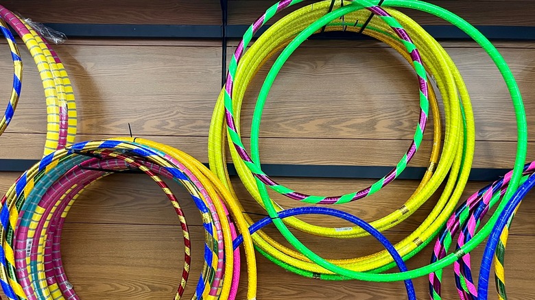 Hula hoops in a variety of sizes