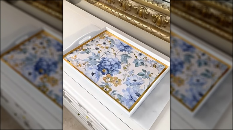 tray with decorative pattern