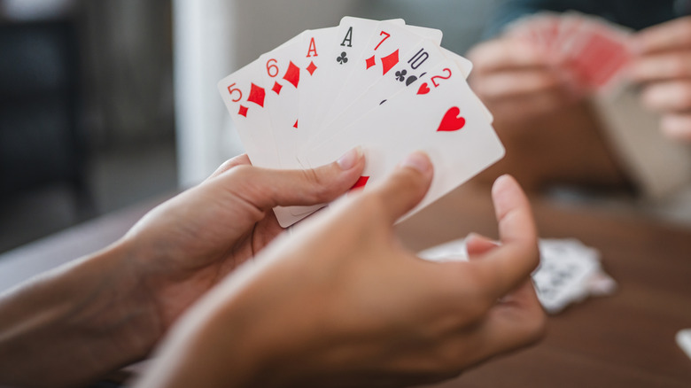 Hand of playing cards