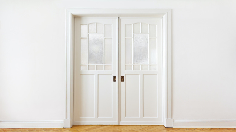 white pocket door 