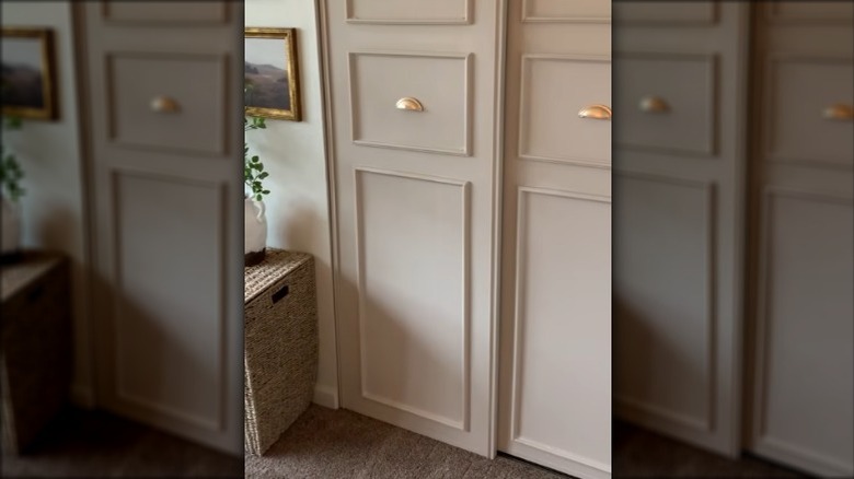 Closet doors after adding molding