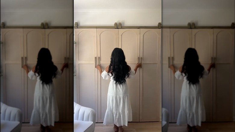 Arched closet doors