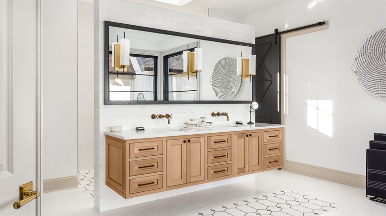 modern floating bathroom vanity
