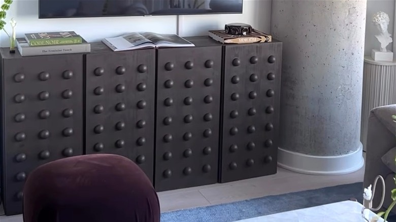 IKEA IVAR converted into brutalist/mid-century accent cabinet