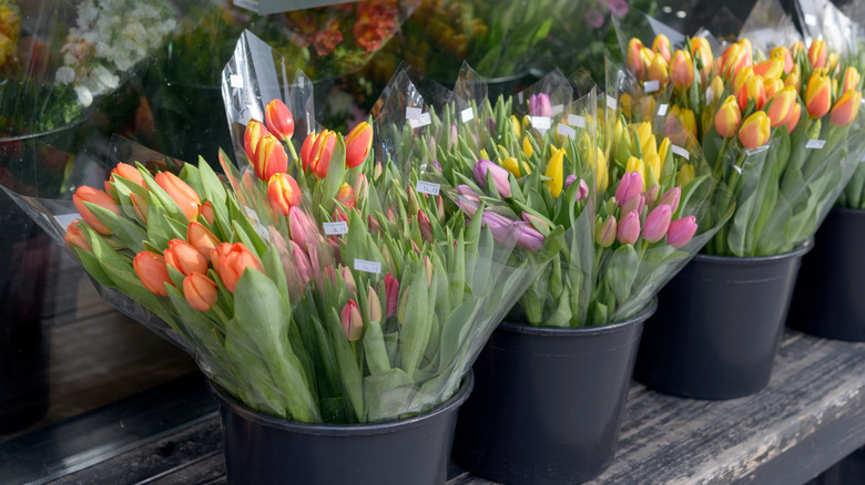 Flower bouquet for sale at a store
