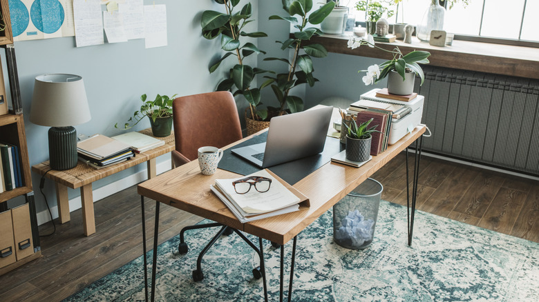 Work desk in a modern office at home