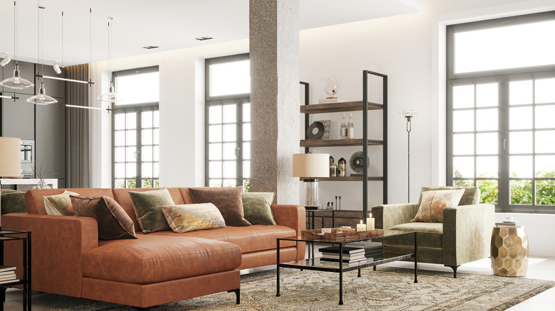 room with structural column