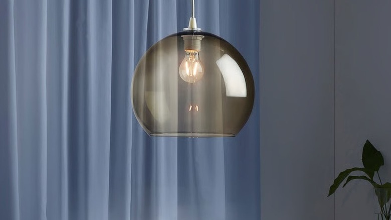 An IKEA JAKOBSBYN lampshade.
