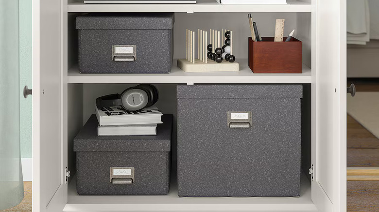 ikea office storage boxes