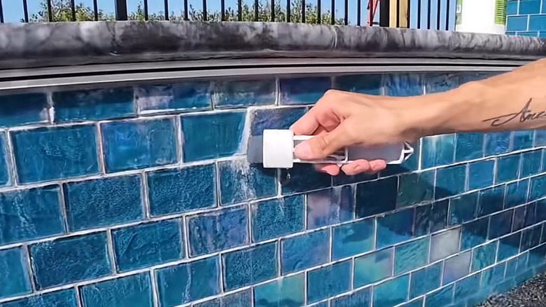 using pumice stone on pool