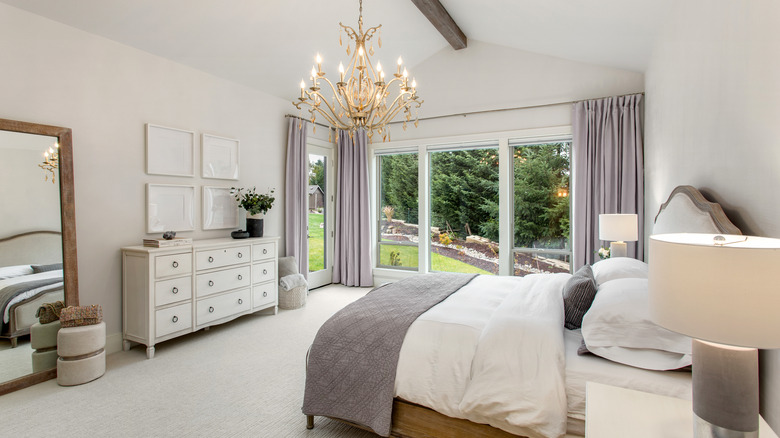 bedroom with white dresser