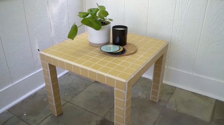 diy tiled table