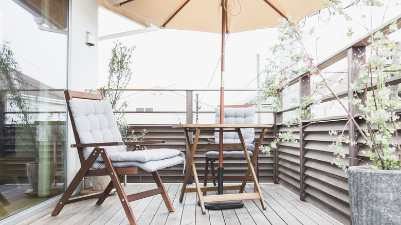 pristine clean patio