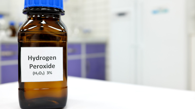 Bottle of hydrogen peroxide