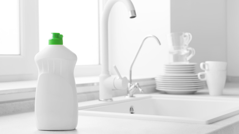 Liquid dish soap bottle