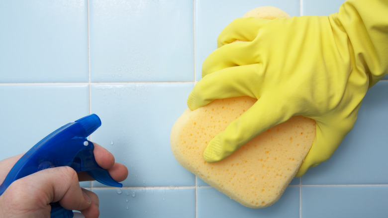 Cleaning tile and grout