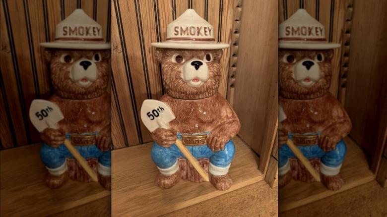 Smokey the bear Treasure Craft cookie jar
