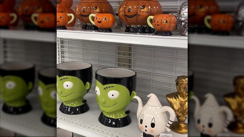 Johanna Parker mugs on a shelf