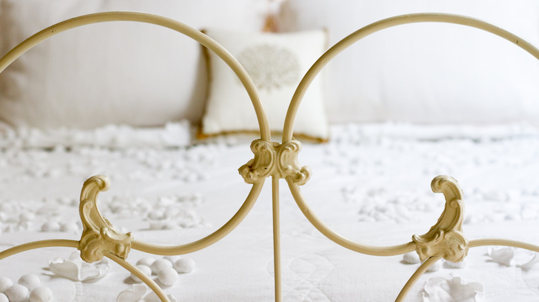 Vintage iron bed frame