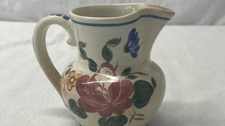 Small Red Wing pitcher with flowers