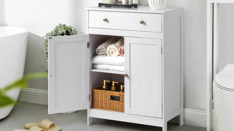 Zimtown bathroom cabinet storage