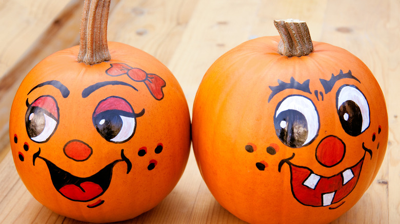 Painted pumpkins
