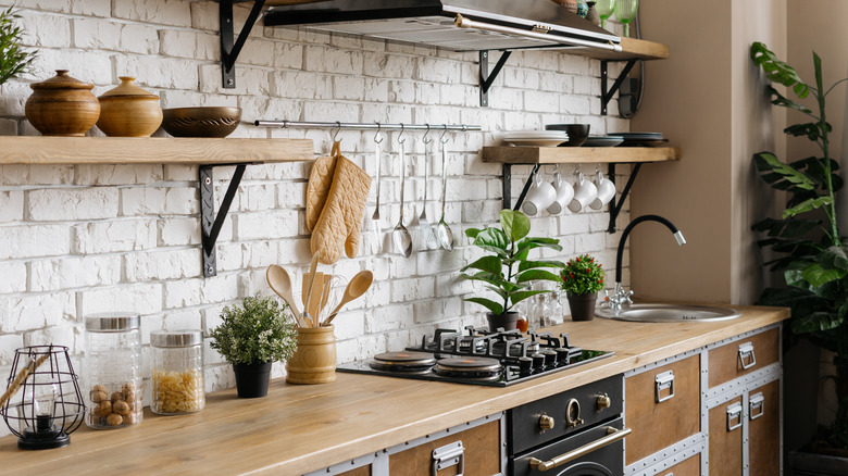 organized food in containers in kitchen