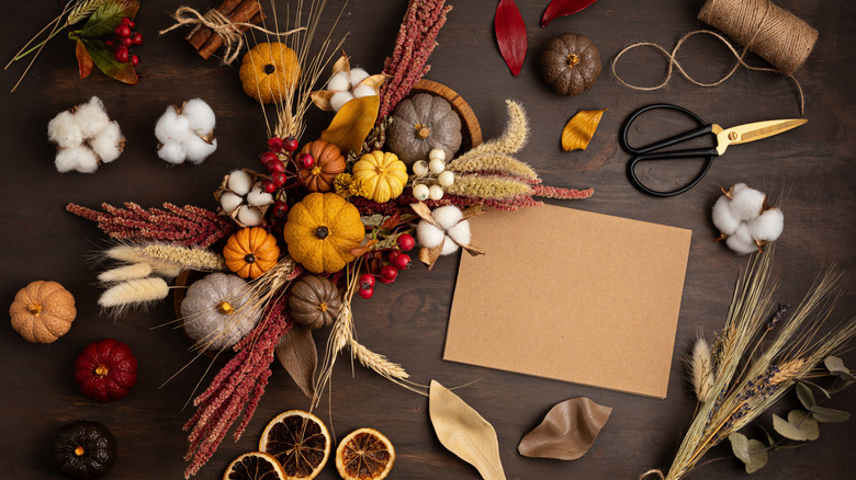 Pumpkin centerpiece