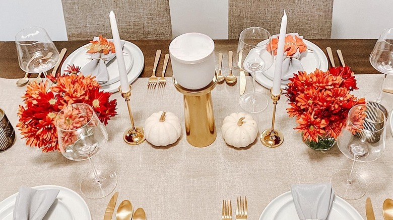White on white tablescape