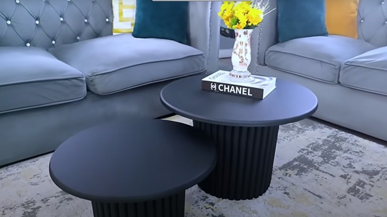 black nesting tables