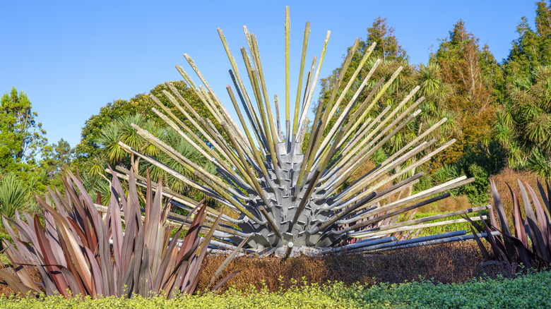 Modern art made from old shovels.