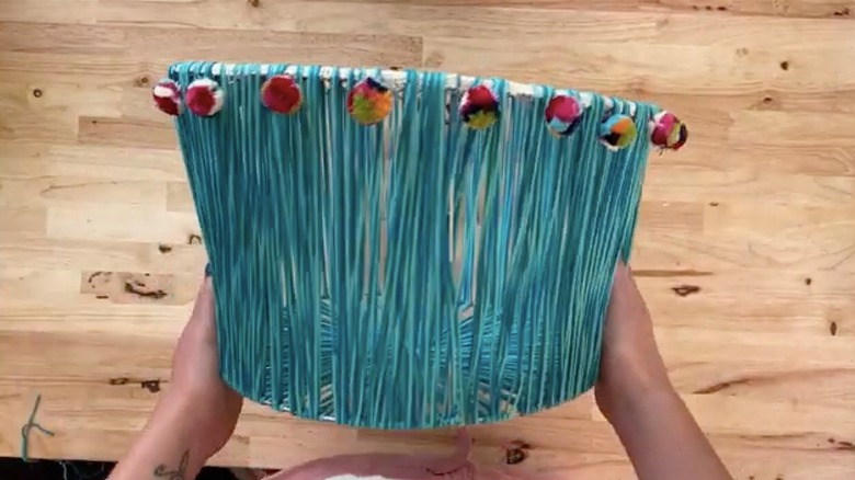 homemade woven basket
