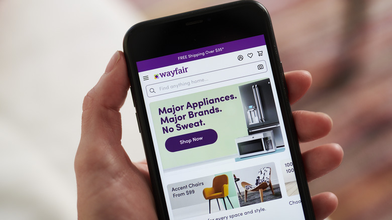 wayfair app on phone