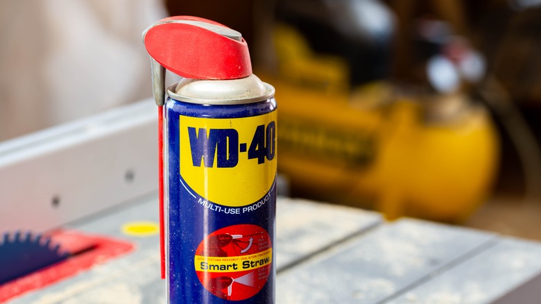 can of wd-40 on a table