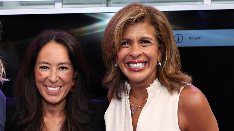 Joanna Gaines and Hoda Kotb smiling