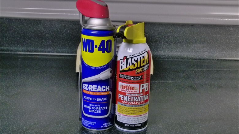 wd-40 and PB blaster cans